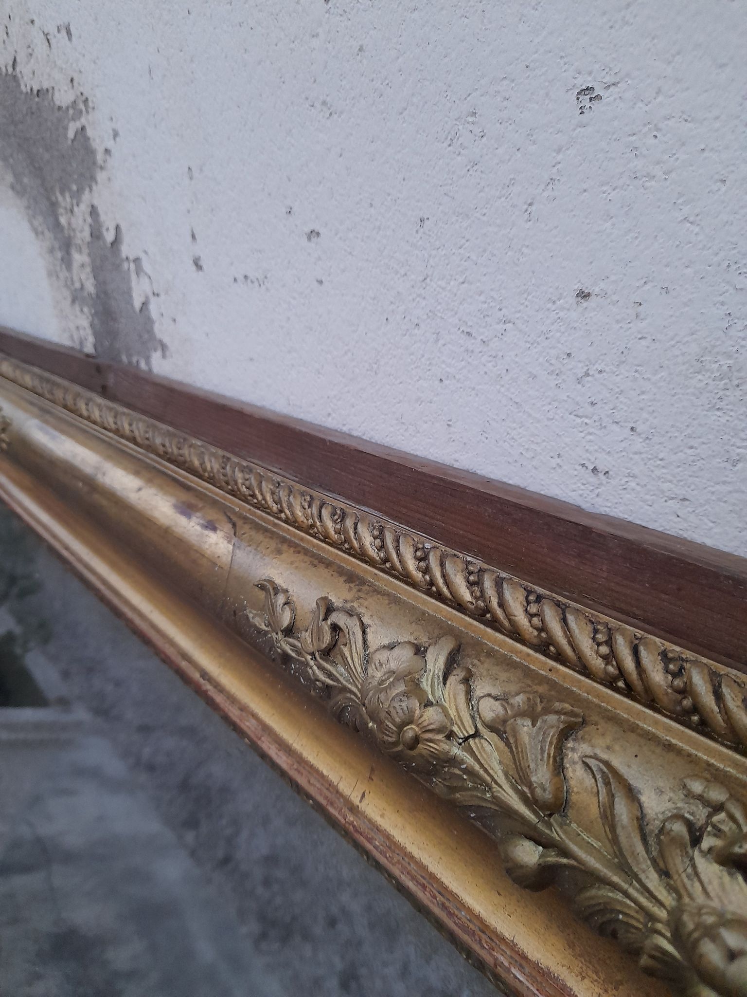 Miroir doré époque restauration 125x92