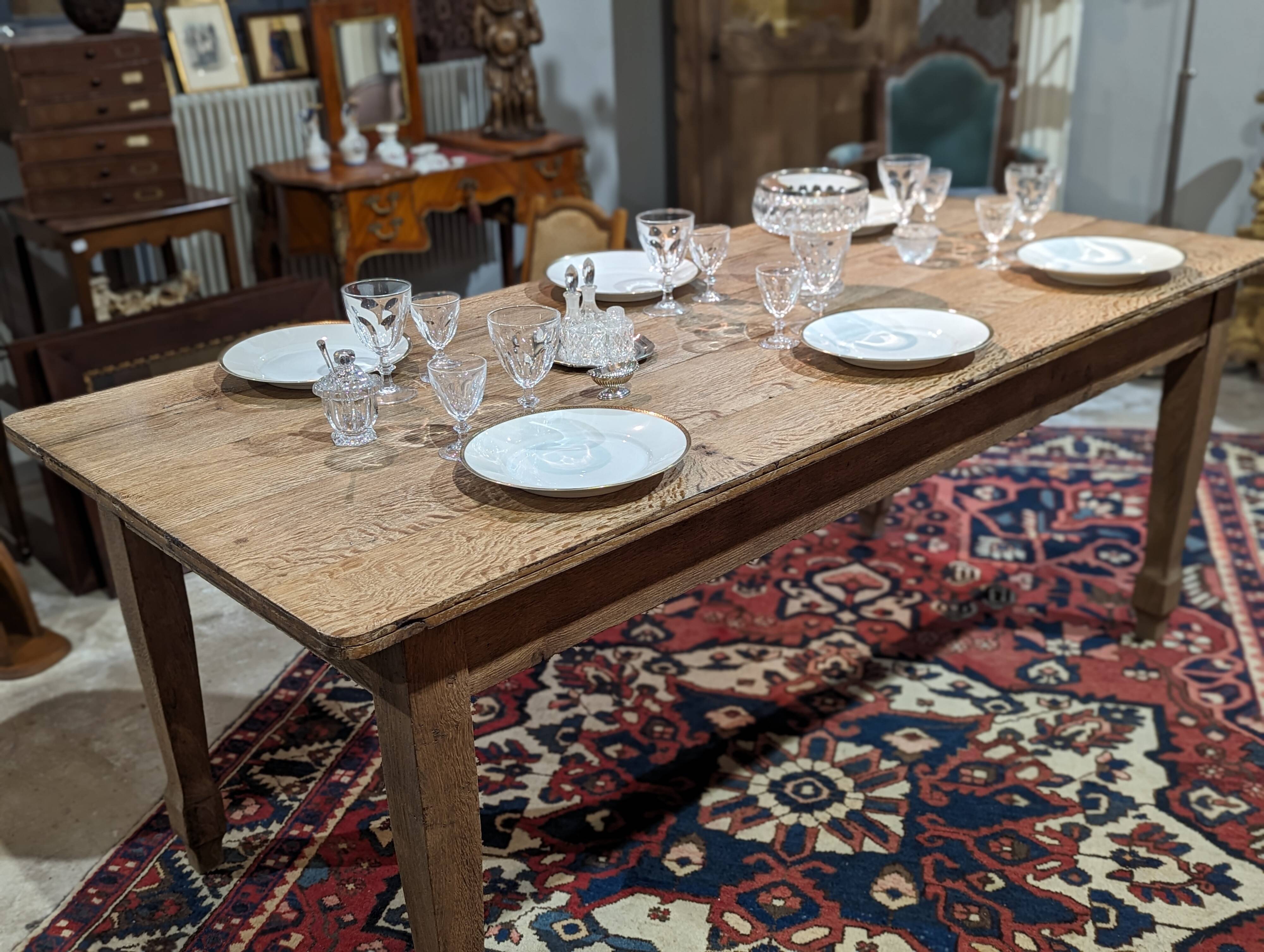 Oak farm table