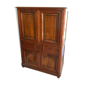 Meuble TV/PC merisier