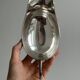 Antique silver-plated sauceboat
