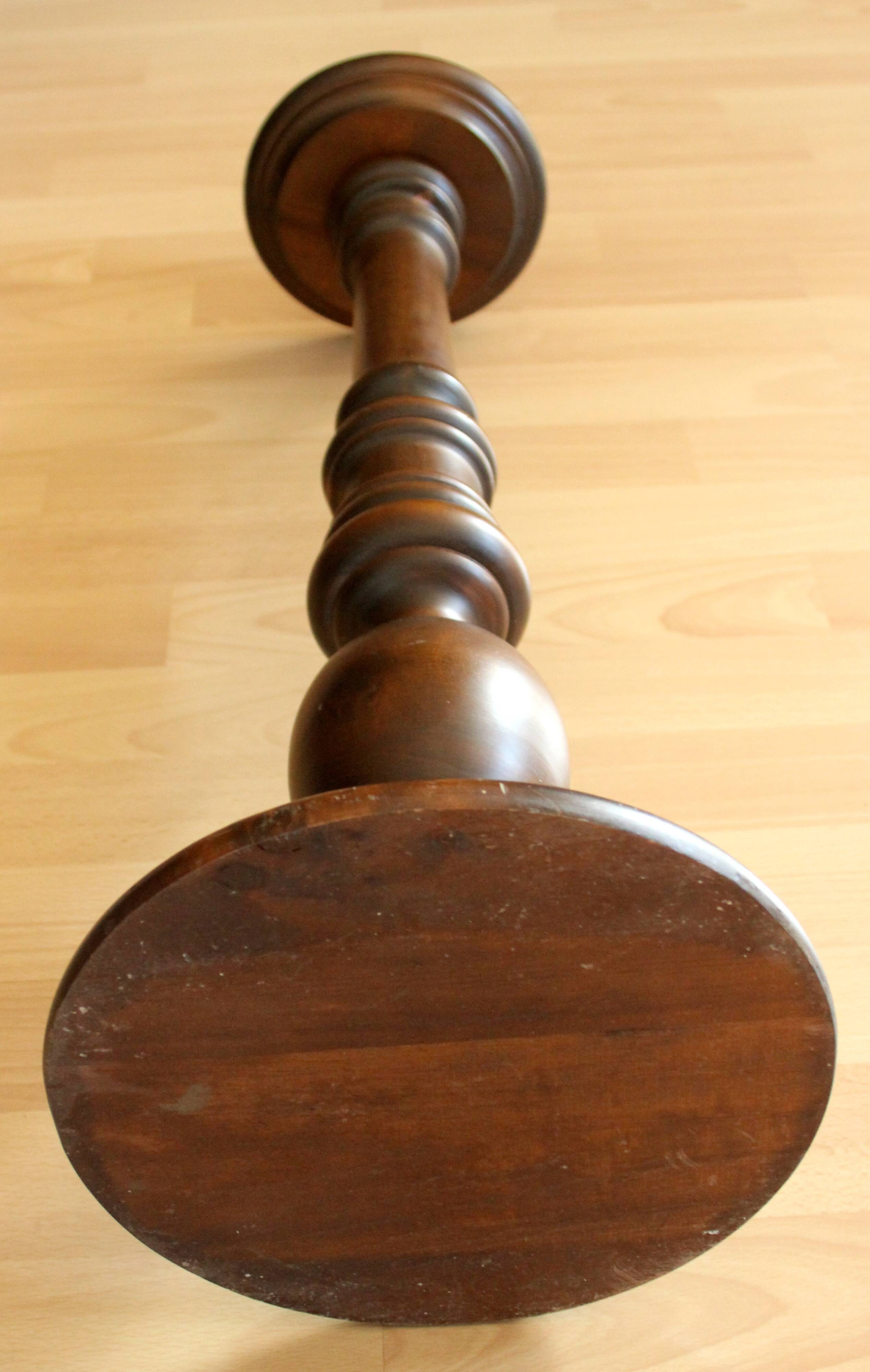 High wooden pedestal - coloumn - height 66 cm - plant stand - Vintage