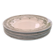 6 dinner plates Léon Graves Clairefontaine Model Antoinette Terre de Fer