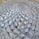 Vintage ceiling lamp "sea urchin", glass, 50s