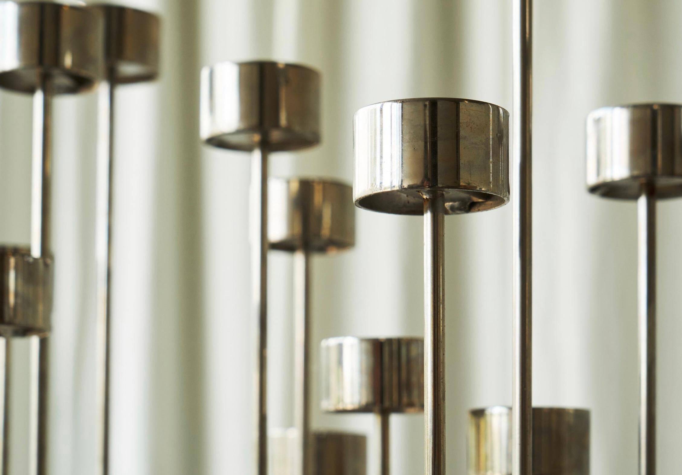 Pair of large candle holders by Tommy Larsen from the 1990s.