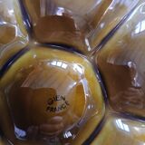 8 old GIEN oyster plates + 2 serving dishes