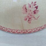 Salad bowl on foot in iron earth of Gien model Pink hawthorn