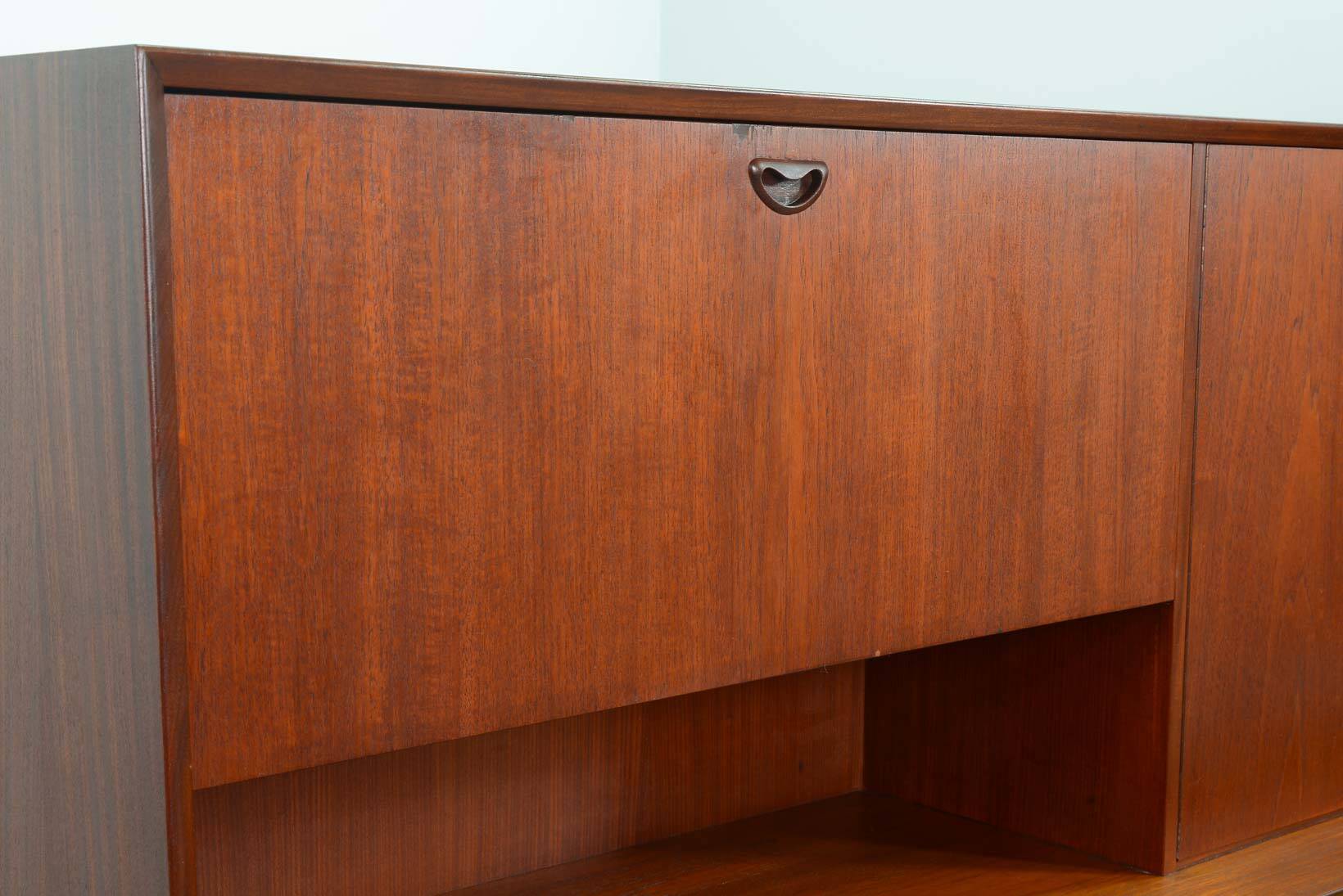 Louis van Teeffelen Vintage Design Teak Wooden High Sideboard for Webe 60s