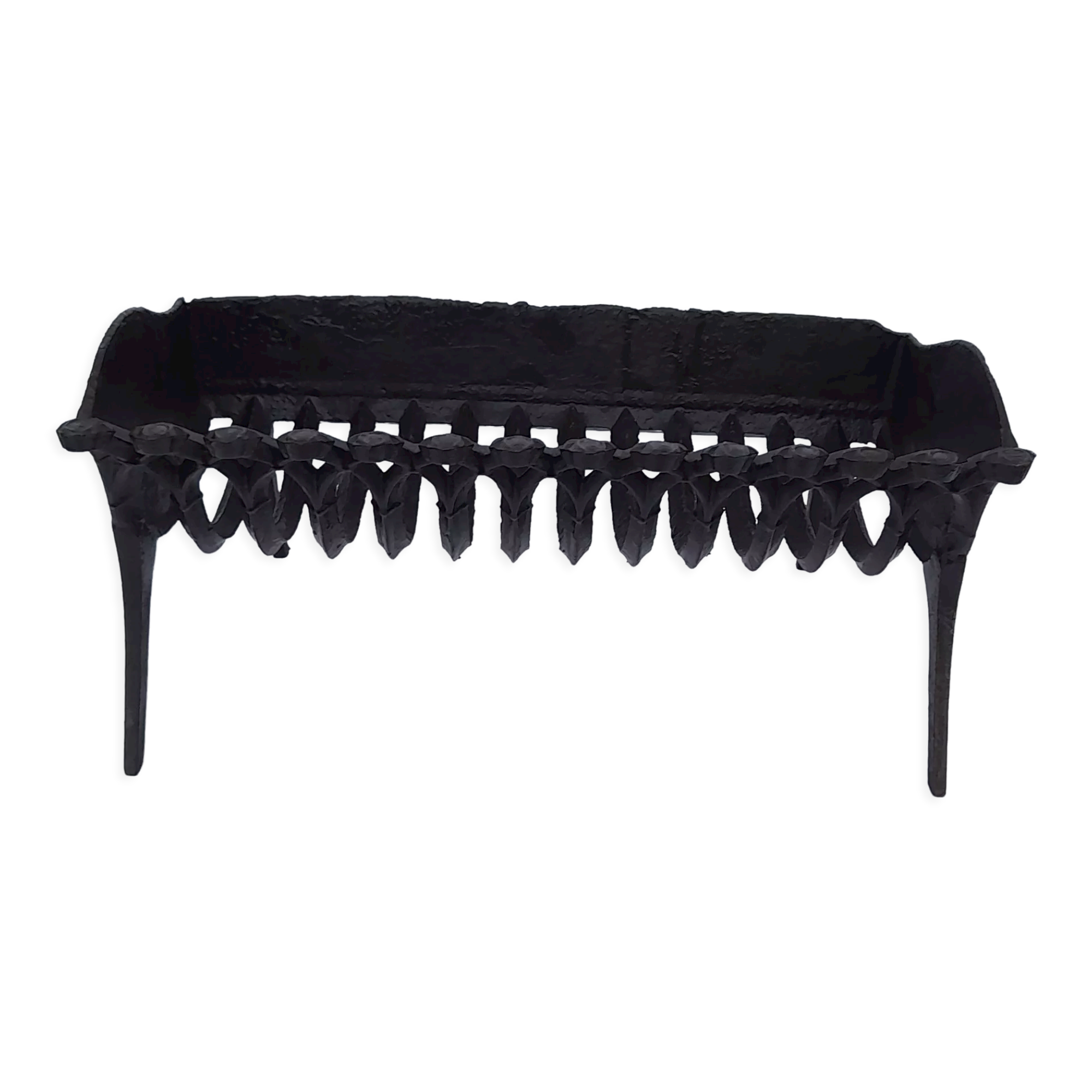 Fireplace cast iron chimney grid for logs L 40,5 cm