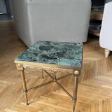 Table basse marbre vert et laiton doré style néoclassique Maison Jansen