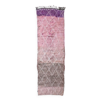 Tapis Marocain Boujad rose - 291 x 96 cm