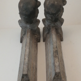 Pair of ancient cast iron channels