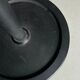 Minimalist black metal brass coat stand