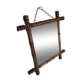 Miroir ancien cadre façon bambou
