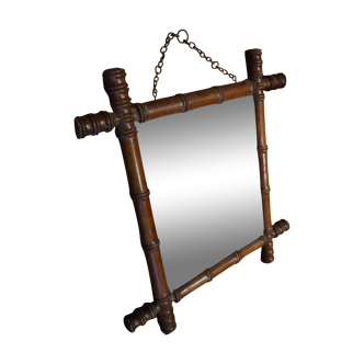 Small mirror frame style bamboo