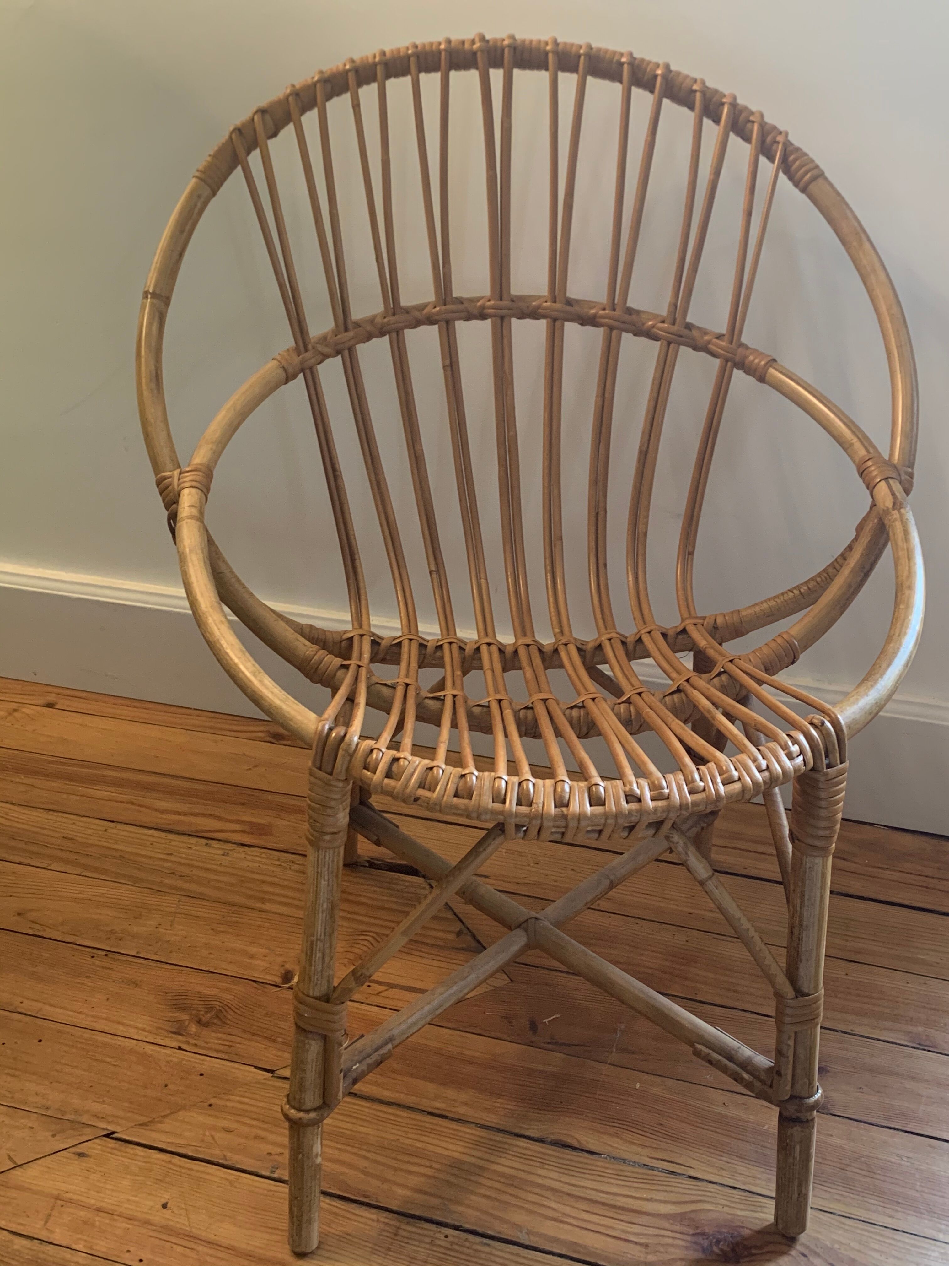 Fauteuil rotin