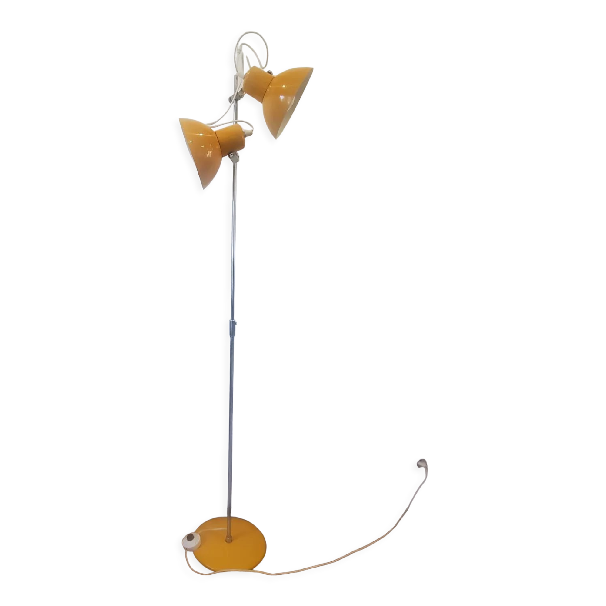 Yellow 70s floor lamp