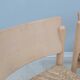 Vintage rustic dining chairs with straw seat 1970s