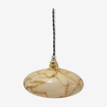 Marbled glass suspension