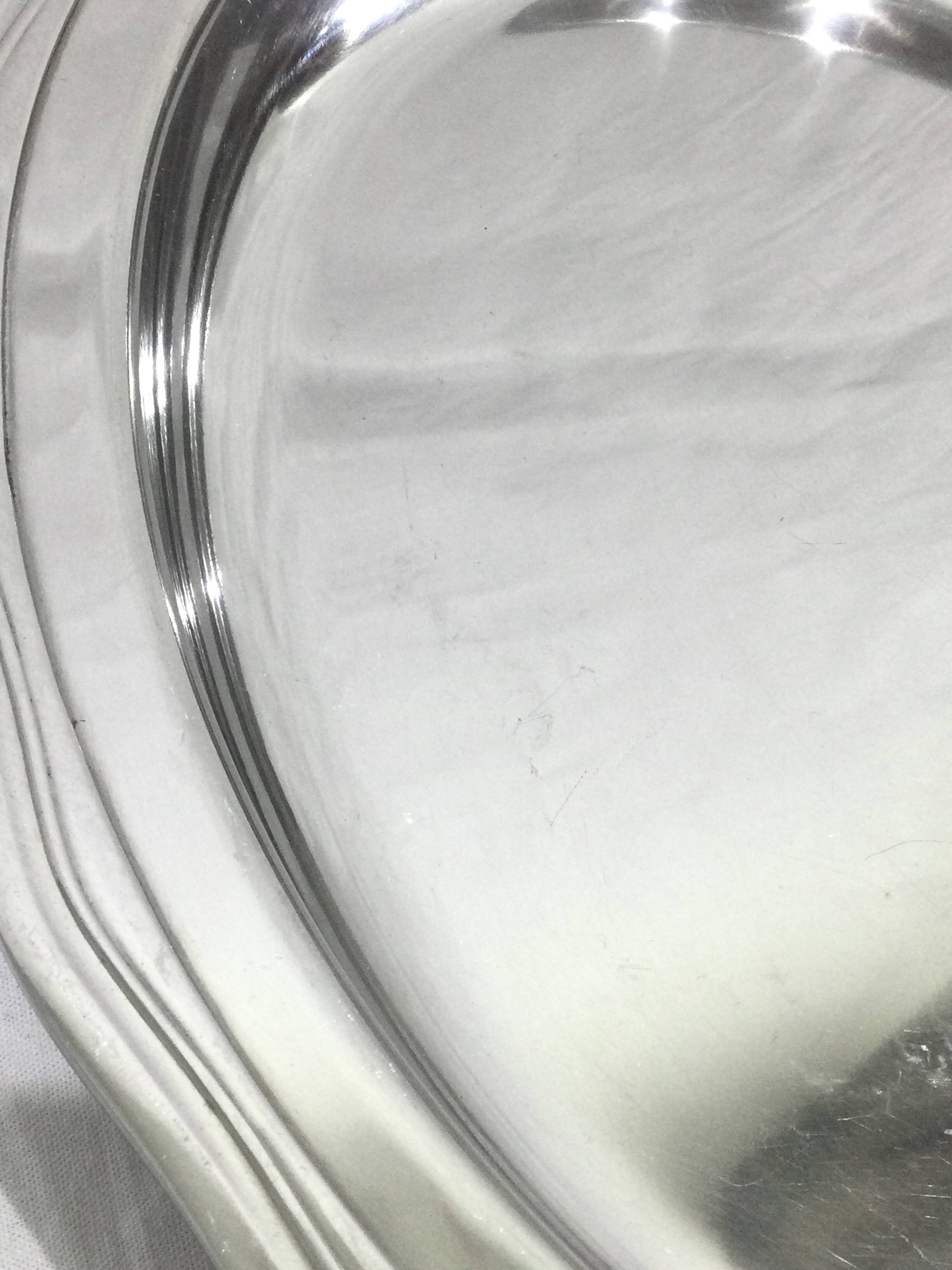 Silver Metal Serving Dish