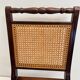 2 vintage folding chairs in wood and canning, 60s