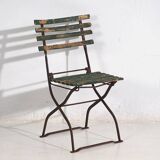 Antique outdoor folding chairs (c.1920). Set of 4 pieces #33