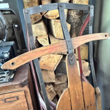 Ancienne luge américaine en bois vintage