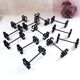 Box of 12 wrought iron cutlery holders