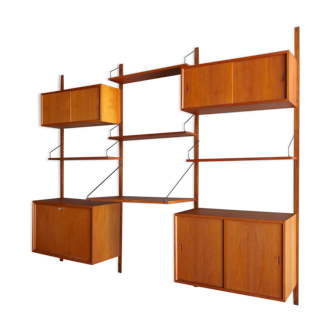 Vintage Danish Teak Royal Wall Unit by Poul Cadovius, 1960s