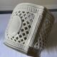 Reticulated pot cover in Italian porcelain