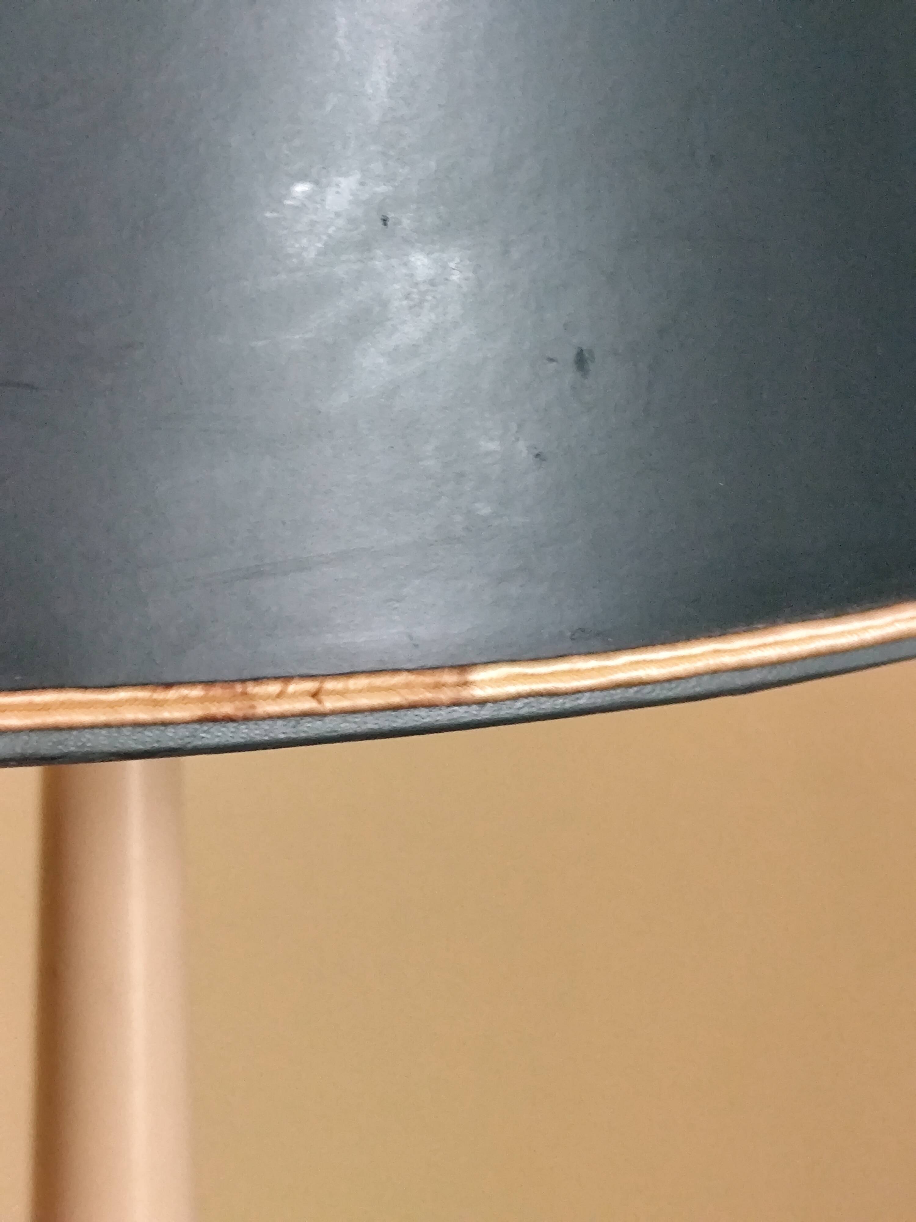 Empire style hot water bottle lamp - bronze and brass candle holder lamp