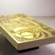 Bernhard Rohne Brutalist Etched & Oxidized Rectangle Coffee Table, 1960s