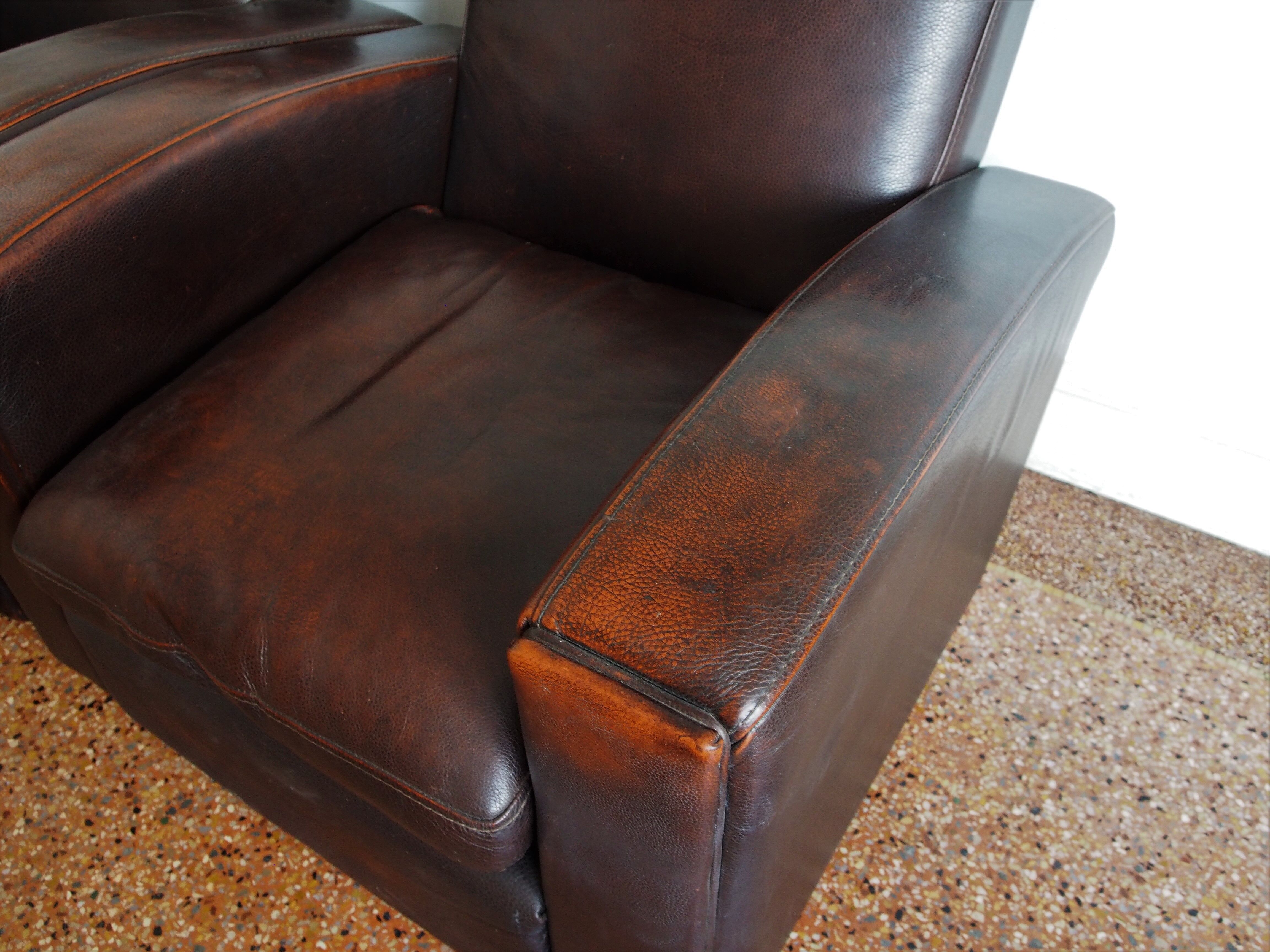 Set of two Club armchairs