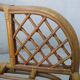 Pair of vintage rattan armchairs