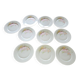 10 dessert plates made of Limoges porcelain, France.