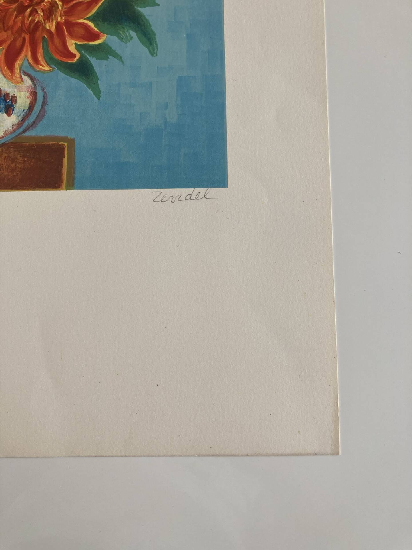 Lithograph signed in pencil by Gabriel Zendel.