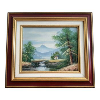 Landscape painting signed Cuoper