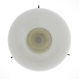 Chrome metal suspension, methacrylate and white glass, 1960s