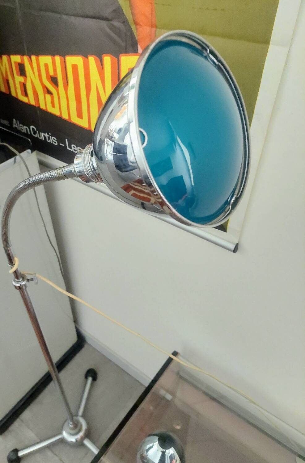 1950s telescopic gooseneck floor lamp