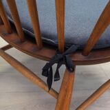 Chaise en hêtre, design danois, années 1960, designer : Illum Wikkelsø, fabrication : Niels Eilersen