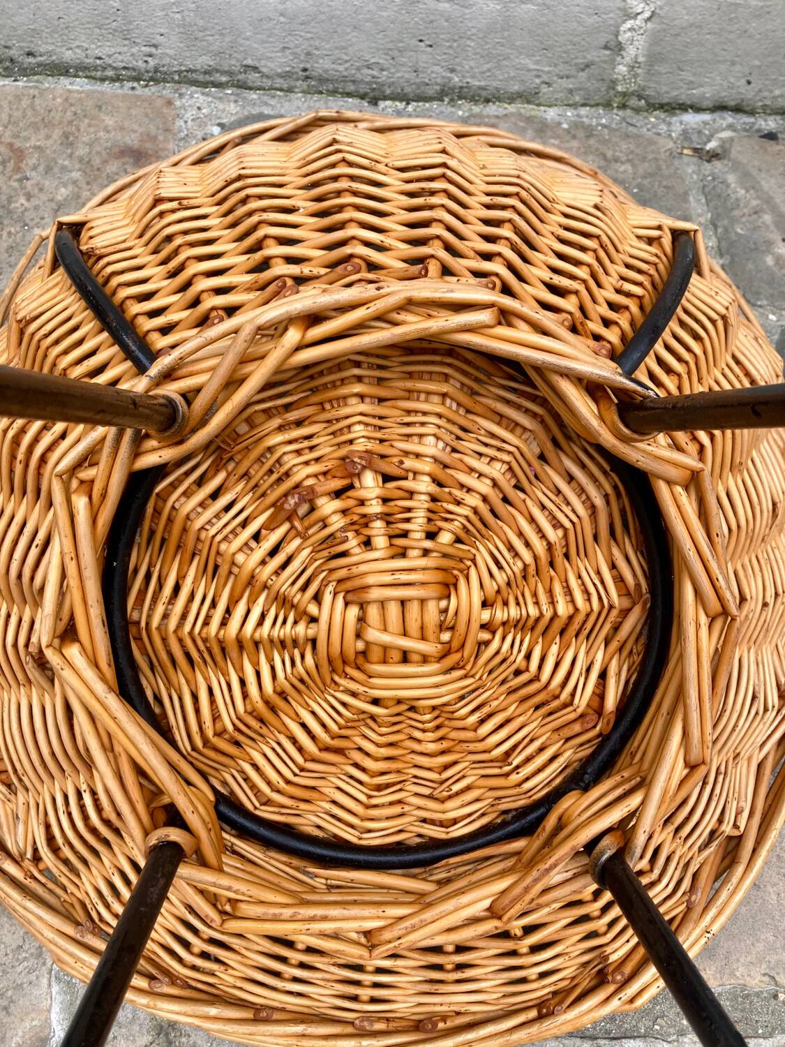4 rattan chairs from 1950