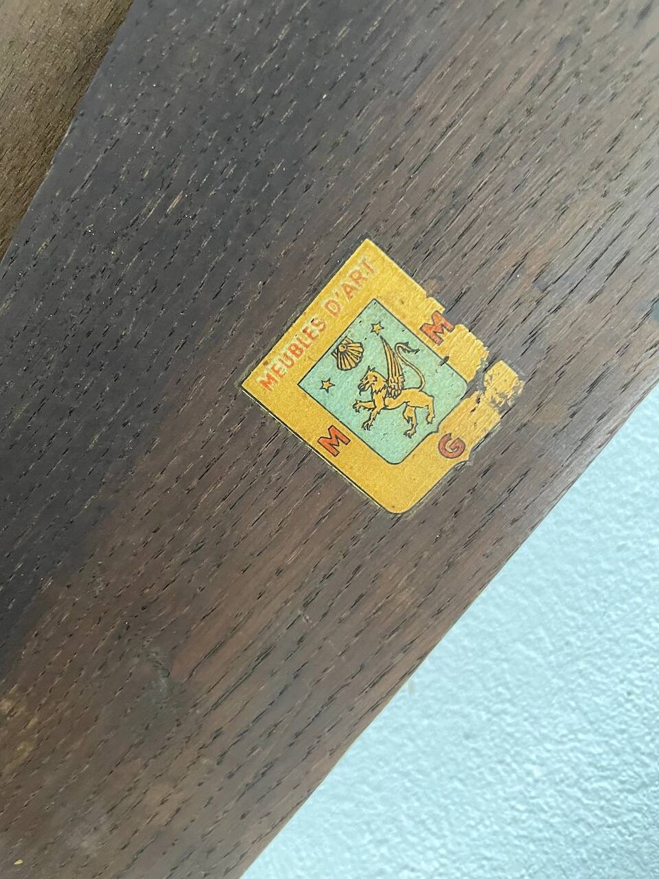 50s Brutalist Oak Coffee Table