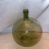 Dame jeanne verre souffle vert