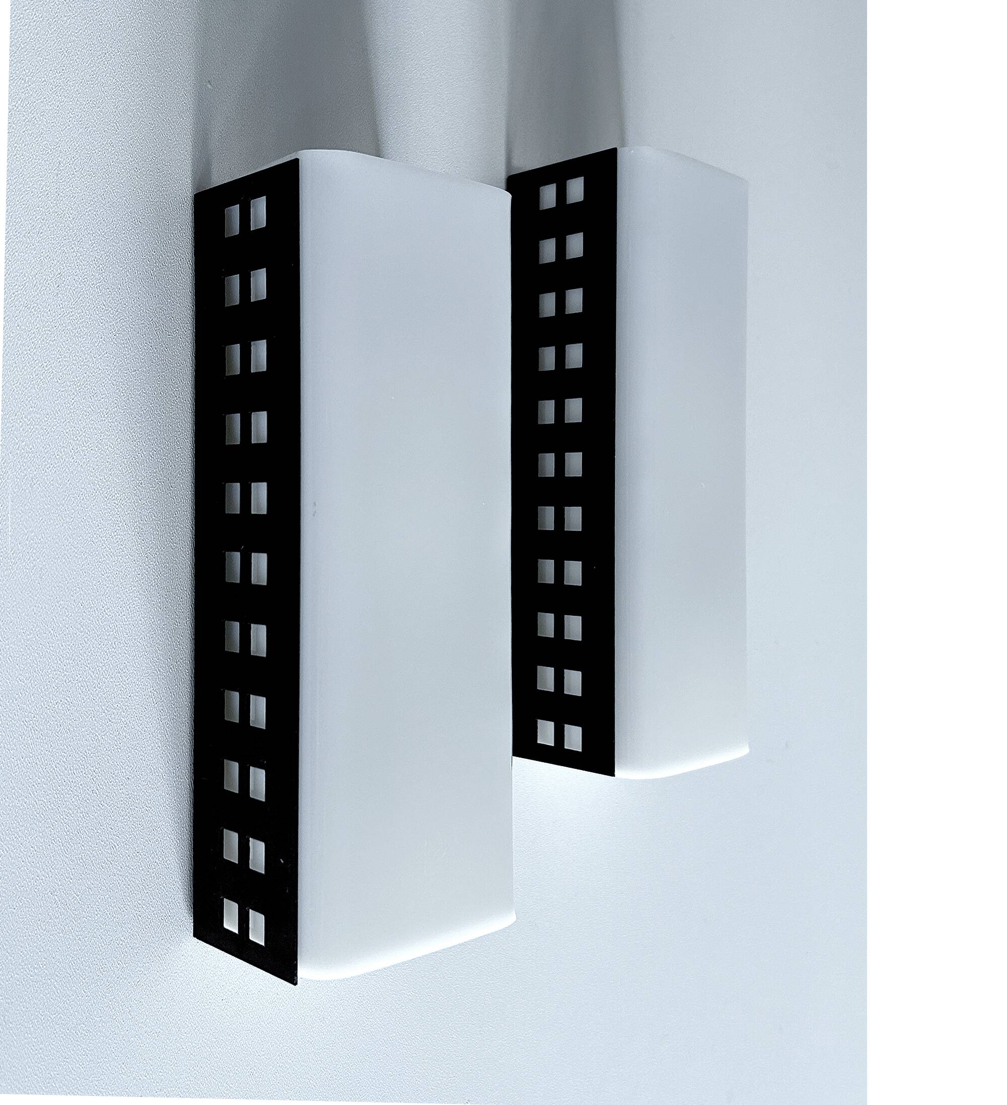 Pair Vintage Modernist Sconces