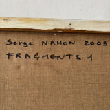 Composition abstraite signée Nahon