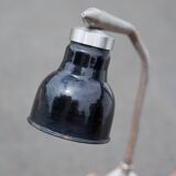 Industrial wood furniture, furniture with integrated lamp, trade furniture, industrial, compass feet