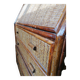 Rattan and wicker secretary chest of drawers