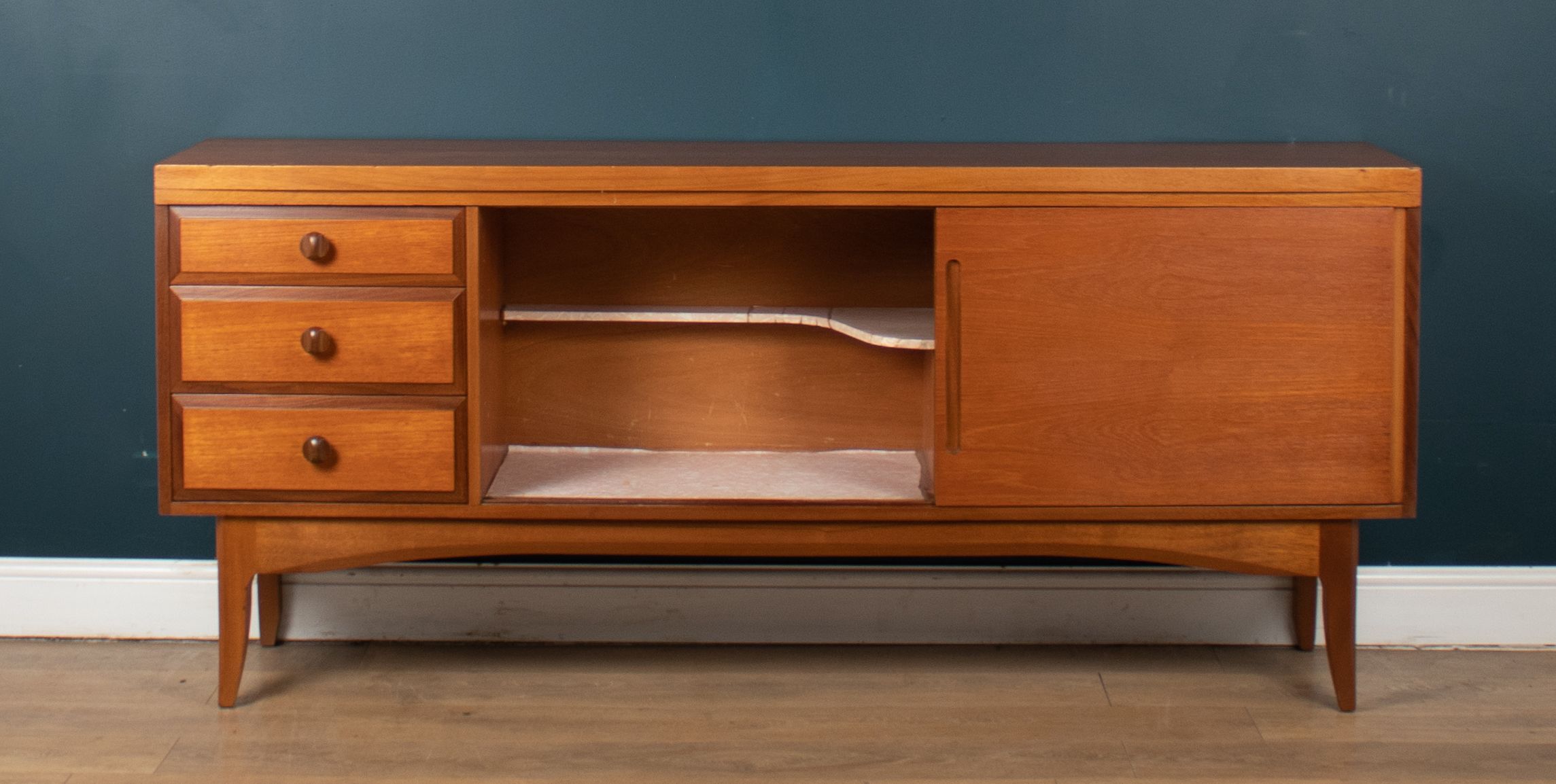 Retro Teak 1960s Short Sideboard By Uniflex