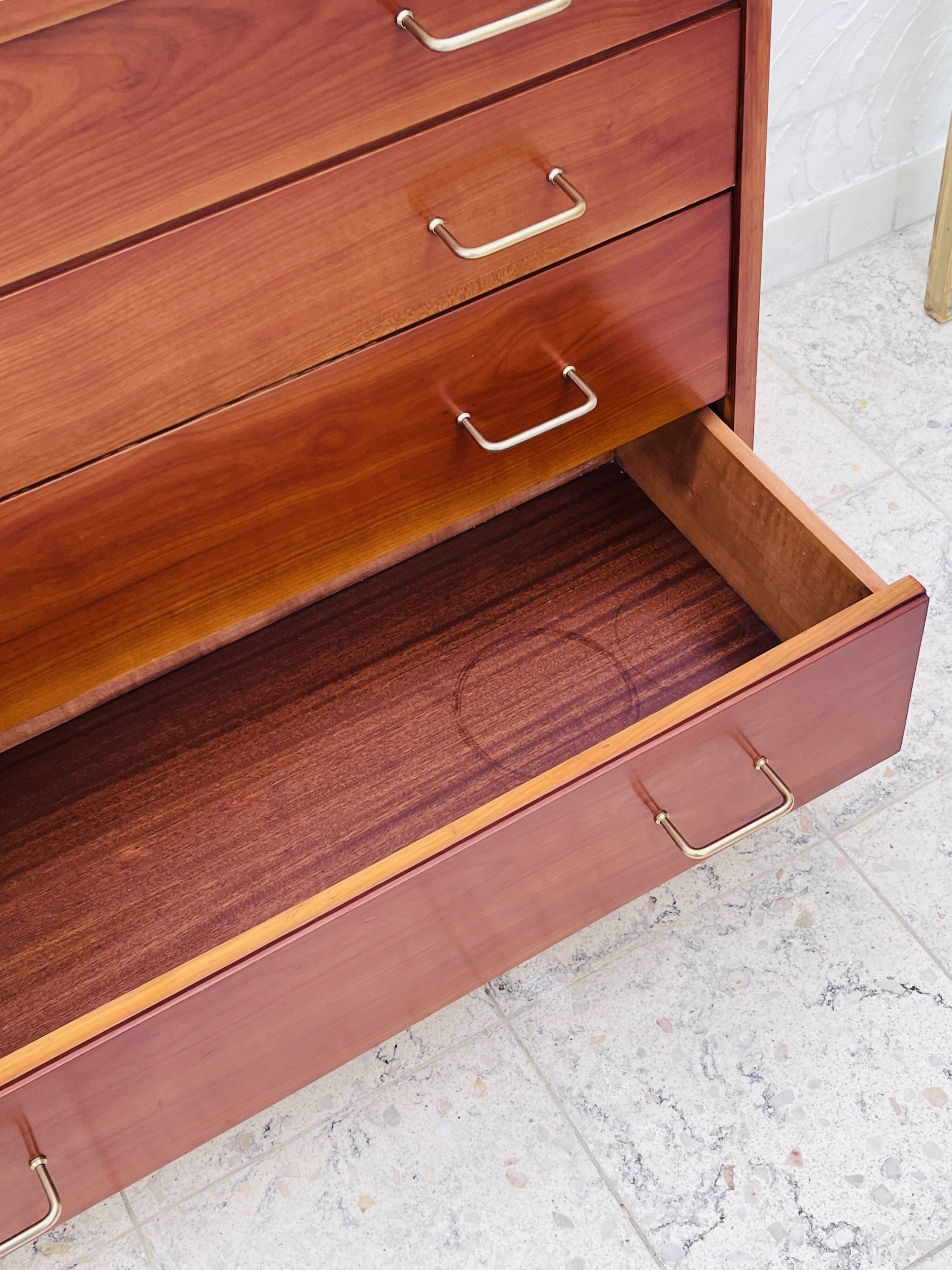 Teak chest of drawers