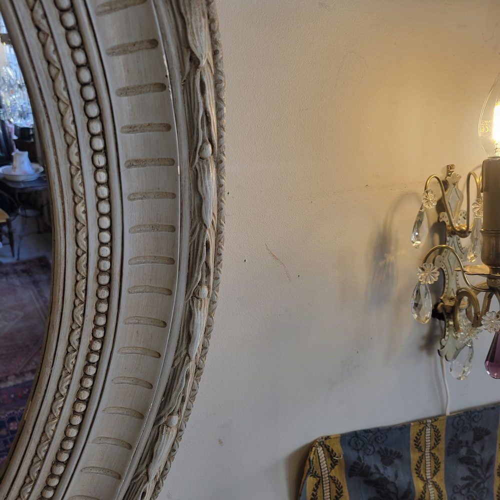 Louis XVI medallion mirror