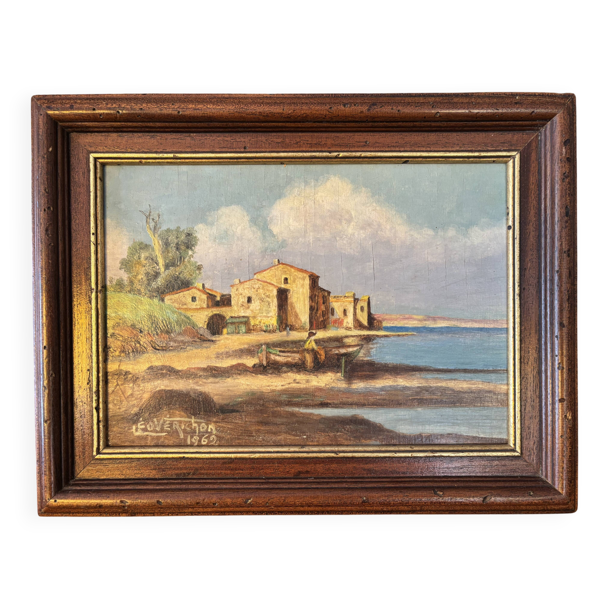 Signed painting, maritime decor